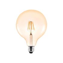 Lâmpada Led Nordecor Filamento Baloon G125 4w E27 Bivolt 2400k Branco Quente 1051 Lâmpada Led Nordecor Filamento Baloon G125 4w E27 Bivolt 2400k Branco Quente 1051
