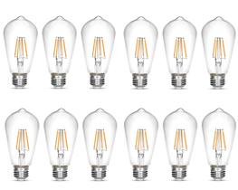 Lâmpada LED NOTOC Vintage Edison 4W 450lm 2700K E26 120V Pacote com 12 Lâmpada LED NOTOC Vintage Edison 4W 450lm 2700K E26 120V Pacote com 12