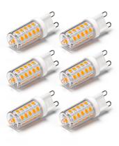 Lâmpada LED NQWKMZMDJ G9 regulável 4W 2700K 120V 400LM, pacote com 6 Lâmpada LED NQWKMZMDJ G9 regulável 4W 2700K 120V 400LM, pacote com 6