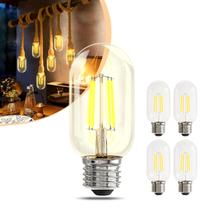 Lâmpada LED NUODIFAN T45 regulável 4W 2700K E26 110-130V, pacote com 4 Lâmpada LED NUODIFAN T45 regulável 4W 2700K E26 110-130V, pacote com 4
