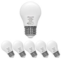 Lâmpada LED ORALUCE A15 5W 3000K 450lm E26, não regulável, pacote com 6 Lâmpada LED ORALUCE A15 5W 3000K 450lm E26, não regulável, pacote com 6