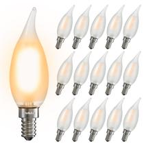 Lâmpada LED Owilukie Chandelier 6W (equivalente a 60W) E12 2700K 15pk