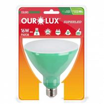 Lampada LED Par 38 16 watts Bivolt Verde OUROLUX