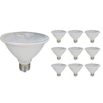 Lâmpada led par30 9w 3000k(branco quente)e27 bivolt kit10