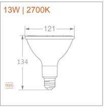 Lampada Led Par38 13W 2700K 1400Lm Biv G4 - Osram Lampada Led Par38 13W 2700K 1400Lm Biv G4 - Osram