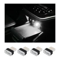 Lâmpada LED para ambiente de interior de carro Augeny USB Plug-in 4PCS Lâmpada LED para ambiente de interior de carro Augeny USB Plug-in 4PCS