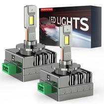 Lâmpada LED para carro PERPOTAO D3S D3R 26.400 LM 6.000 K branca, pacote com 2 Lâmpada LED para carro PERPOTAO D3S D3R 26.400 LM 6.000 K branca, pacote com 2