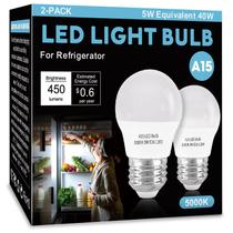 Lâmpada LED para Geladeira LOXYEE A15 5W 5000K à Prova dÁgua