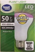 Lâmpada LED para Plantas R20 Great Value Equivalente a 50W Lâmpada LED para Plantas R20 Great Value Equivalente a 50W