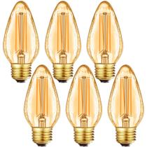 Lâmpada LED para varanda Leools F15 8W 2700K E26, pacote com 6 Lâmpada LED para varanda Leools F15 8W 2700K E26, pacote com 6