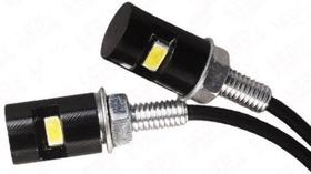 Lampada Led Parafuso De Placa Preto Para Moto