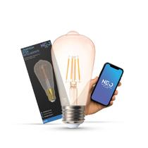 Lampada Led Pera Smart Inteligente ST64 6w 1800K/6500K Branco Quente/Neutro/Frio E27 110v/220v Cod: 290802470 Avant Neo