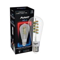 Lampada Led Pera Smart Inteligente ST64 6w 2700K/6500K/RGB E27 110v/220v Bivolt Cod: 290812578 Avant Neo