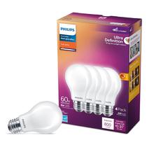 Lâmpada LED PHILIPS A19 9W Soft White 2700K (pacote com 8)