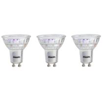 Lâmpada LED Philips GU10 4W (pacote com 3) 380 lm 3000 K sem cintilação Lâmpada LED Philips GU10 4W (pacote com 3) 380 lm 3000 K sem cintilação
