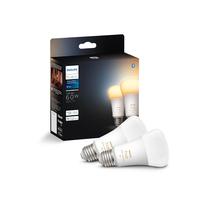 Lâmpada LED Philips Hue Smart 9W A19 White Ambiance, pacote com 2