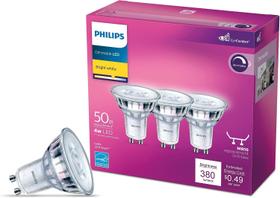 Lâmpada LED Philips MR16 50W 3000K regulável, pacote com 3