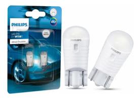 Lâmpada Led Philips T10 Branco W5w Placa Farolete Universal