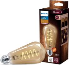 Lâmpada LED Philips Vintage Flicker-Free Amber 6,5 W E26, pacote com 1 unidade Lâmpada LED Philips Vintage Flicker-Free Amber 6,5 W E26, pacote com 1 unidade