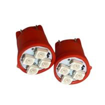 Lampada Led Pingao T10 12V 4LEDs Vermelho PAR