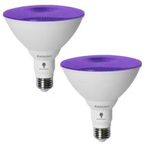 Lâmpada LED preta de 20 W (equivalente a 200 W) E26, pacote com 2 Lâmpada LED preta de 20 W (equivalente a 200 W) E26, pacote com 2