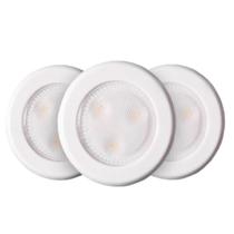 Lâmpada LED Puck Light Westek 3000K 50LM, pacote com 3 unidades, branca Lâmpada LED Puck Light Westek 3000K 50LM, pacote com 3 unidades, branca