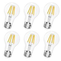 Lâmpada LED Qingmiao A19 E26 Base regulável 4W (pacote com 6) Lâmpada LED Qingmiao A19 E26 Base regulável 4W (pacote com 6)