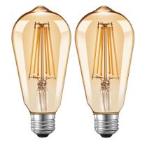 Lâmpada LED Qualilux Dusk to Dawn ST58 (ST19) 6,5 W = 60 W, pacote com 2