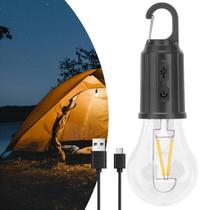 Lâmpada Led Recarregável Branco Quente 3w Portátil Iluminação Carregamento USB Longa Duração