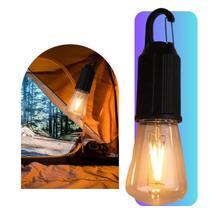 Lâmpada Led Recarregavel Camping Barraca Pesca USBC Quente Lâmpada Recarregável para Camping Luz LED Amarela e à Prova dÁgua