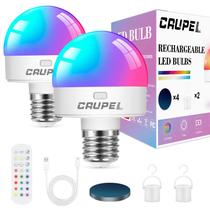 Lâmpada LED recarregável Caupel RGBCW 60W E26 500lm, pacote com 2