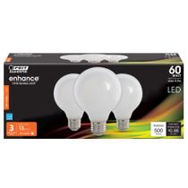 Lâmpada LED regulável equivalente a 60 W Feit Electric G25, pacote com 3 unidades