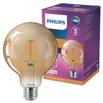 Lampada Led Retro Filamento Globo Philips 4w Luz Quente 2500K Lampada Led Retro Filamento Globo Philips 4w Luz Quente 2500K
