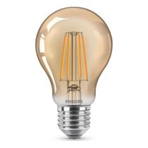 Lampada led retro filamento philips a60 4w luz quente 2500k Lampada led retro filamento philips a60 4w luz quente 2500k