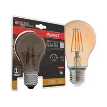 Lâmpada Led Retrô Pera A60 Dimerizável E27 4W 320 Lumens Âmbar 2200K 127V- Avant 180157150 Lâmpada Led Retrô Pera A60 Dimerizável E27 4W 320 Lumens Âmbar 2200K 127V- Avant 180157150