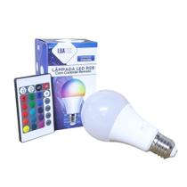 Lâmpada Led Rgb 12w Bivolt Com Controle Remoto Lâmpada Led Rgb 12w Bivolt Com Controle Remoto