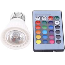 Lampada Led Rgb 3 W Croica E27 Decoraçao Cromoterapia