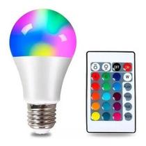 Lampada led rgb alta luminosidade 12w bivolt - c/ controle Lampada led rgb alta luminosidade 12w bivolt - c/ controle