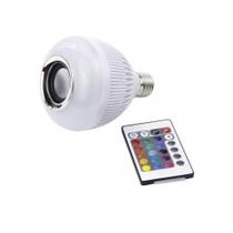 Lâmpada Led Rgb Caixa De Som Bluetooth Com Controle Bivolt Lâmpada Led Rgb Caixa De Som Bluetooth Com Controle Bivolt