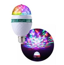Lampada Led Rgb Colorida Festa Giratória Globo
