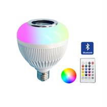 Lâmpada LED RGB E27 12W c/ controle remoto - A1