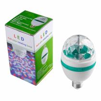 Lâmpada Led Rgb Globo De Luz Colorida Giratória