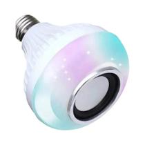 Lâmpada LED RGB Que Muda De Cor 85-265V E27 E26 Tomada IR Remoto Bluetooth Alto-falante De Música