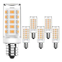 Lâmpada LED RuleDne E12 Candelabra 4W 3000K 400lm 120V, pacote com 6