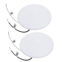 Lâmpada LED RV Puck Light Facon 4-1/2" 12V Cool White, pacote com 2 unidades