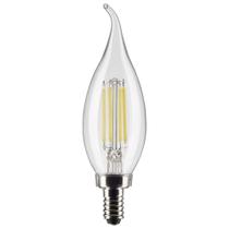 Lâmpada LED Satco 3012445 CA10 Flame Tip E12 60 W, pacote com 2