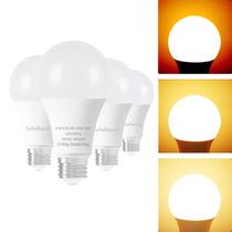 Lâmpada LED Scheinenda de 3 vias 15W 1600lm 3000K E26, pacote com 4