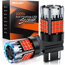 Lâmpada LED SEALIGHT 3157 3156 3057 Strobe Brake Light, pacote com 2