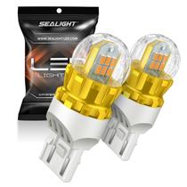 Lâmpada LED SEALIGHT 7440 7443 Sinal de direção amarelo âmbar 3000LM Lâmpada LED SEALIGHT 7440 7443 Sinal de direção amarelo âmbar 3000LM