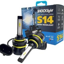 LÂMPADA LED SHOCKLIGHT HB3 HB4 NANO HEADLIGHT S14 6000K 3600 Farol milha alto baixo Super Branco